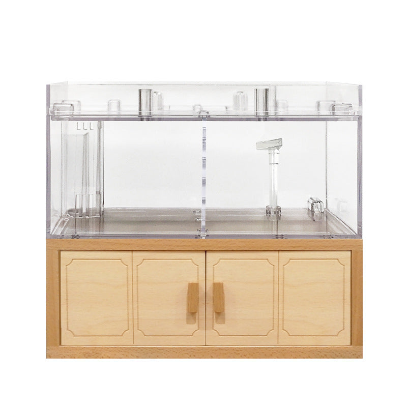 1016-Solid Wood Fish Aquarium with Bottom Filter